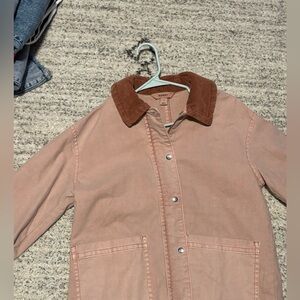 Old Navy BARN JACKET, Tan with brown corduroy collar, sold out everywhere!